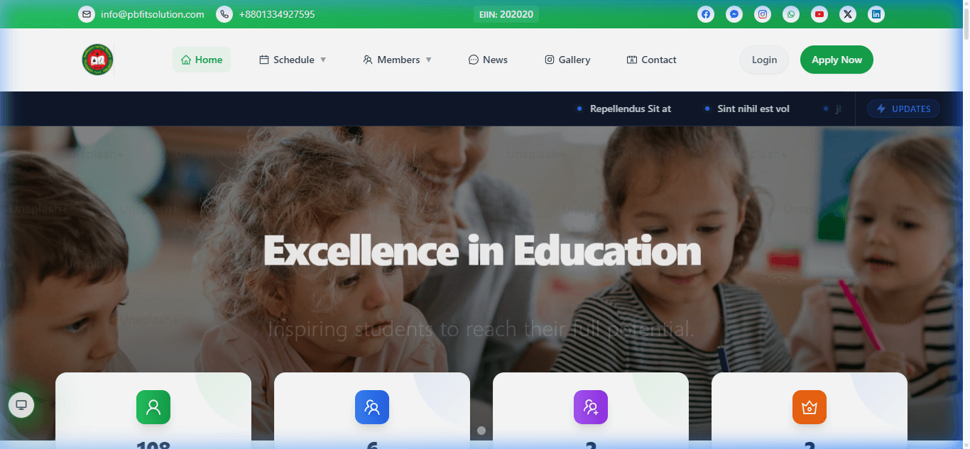 Preview of PromoteBD School Management & Education Portal